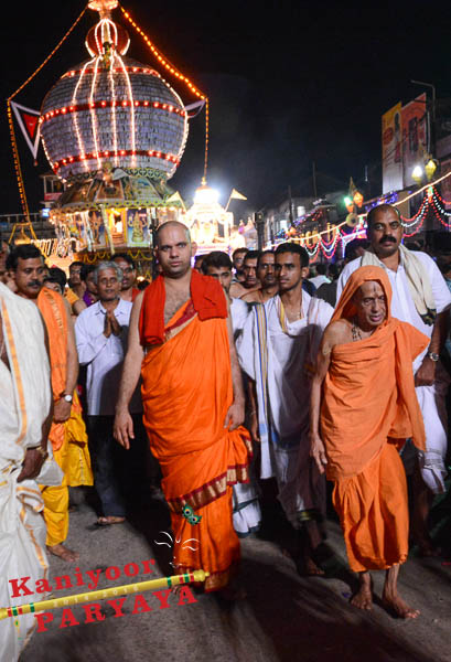 First Chariot festival from Paryaya Sri Kaniyoor Matha