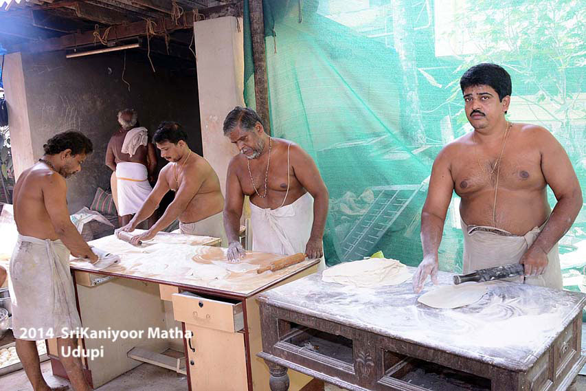 Preparations of Sweets and Prasadam for Paryaya Festival